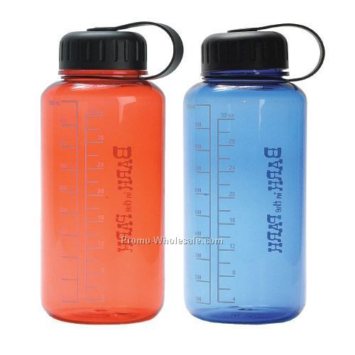 32 Oz. Plastic Water Bottle With Screw-on Top