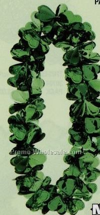 36" Flashy Foil Shamrock Party Leis