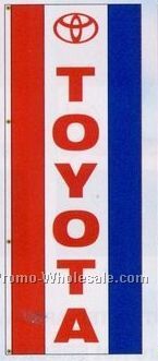 3'x8' Double Face Dealer Interceptor Logo Flags - Toyota