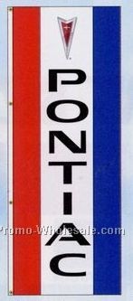 3'x8' Stock Double Face Dealer Rotator Logo Flags - Pontiac
