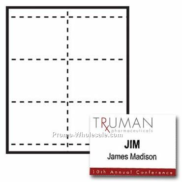 4-1/4"x3" Custom Nametag Inserts - 3 Color