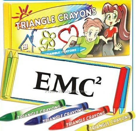 4 Pack Triangle Crayons (Blank)