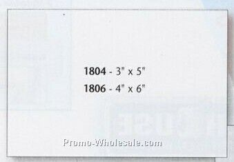 4"x6" Pdq Square Corner Rectangle Decal - Static