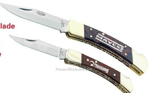 5" Classic Lock Back Knife With 3-1/2 Locking Clip Blade