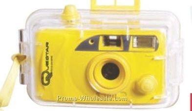 5-5/8"x3-5/8"x2-1/4" Motorized Underwater 35mm Camera With Flash
