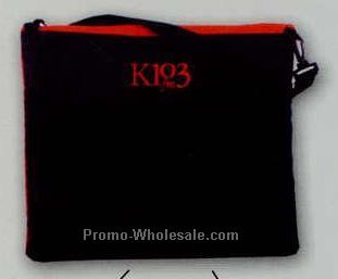 50"x58" Promotional Polar Fleece Blanket With Removable Shoulder Strap