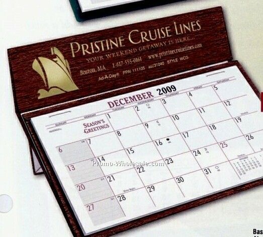 6-1/2"x6-3/8" White World Calendar & Phone Index - After June 1