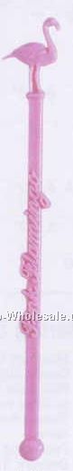 6-1/4" Stock Pink Flamingo Stirrer (Non Imprintable)