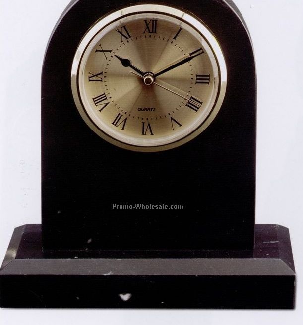 6-3/4"x7-3/4"x2-1/2" Large Tomb Clock W / Base