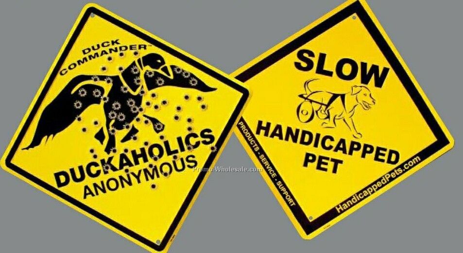 6"x6" Custom Crossing Caution Small Sign