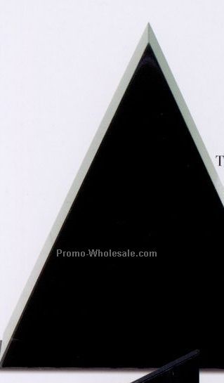 6"x7"x1-5/8" Free Standing Triangle Award - Large