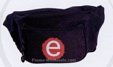 6"x9"x4" Deluxe Tri-pocket Polyester Fanny Pack