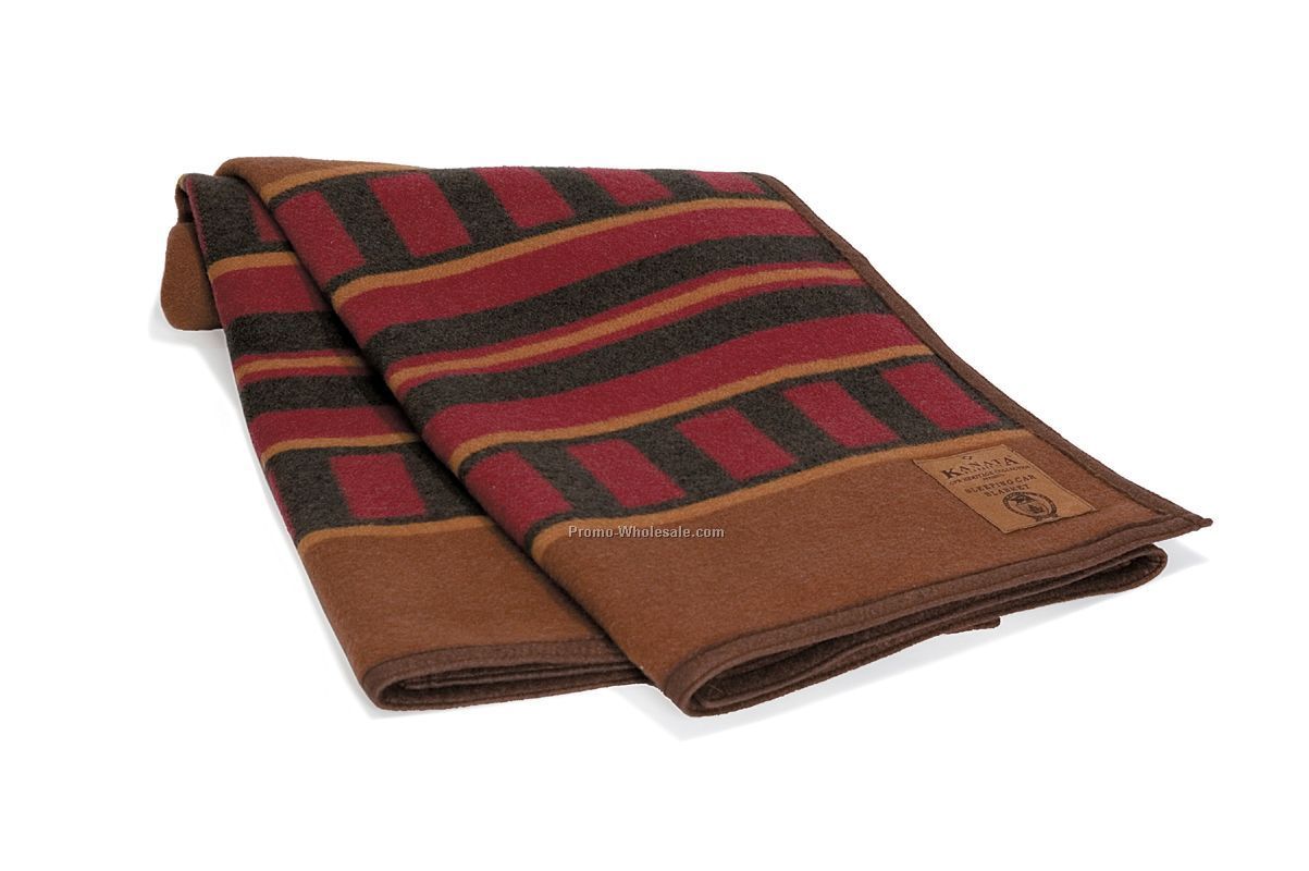 60"x80" Sleeping Car Wool Blanket