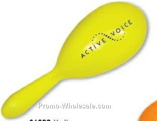 7" Solid Yellow Maraca