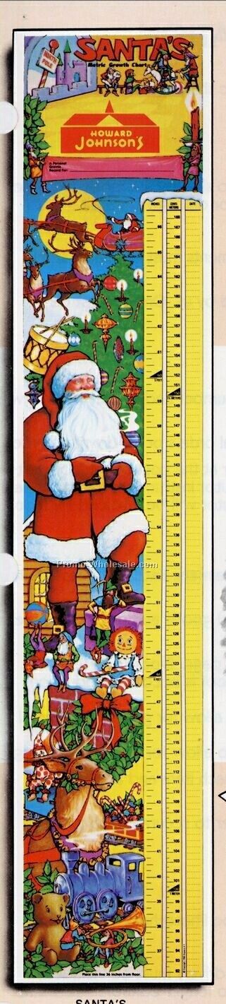 7-1/2"x38" Santa's Growth Charts