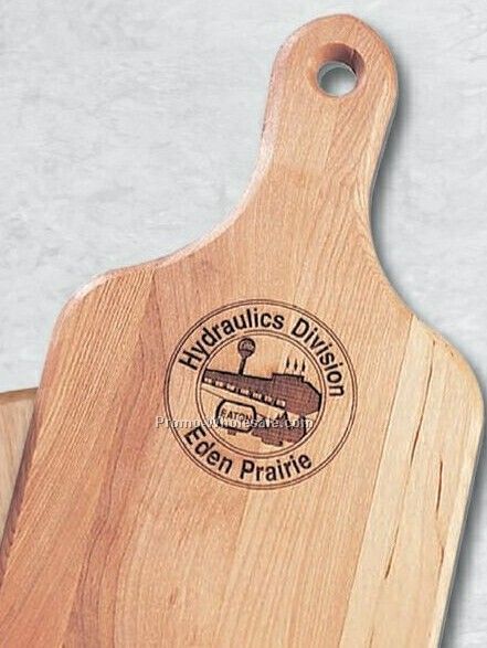 7"x14" Hardwood Cutting Board W/ Slotted Hole Handle