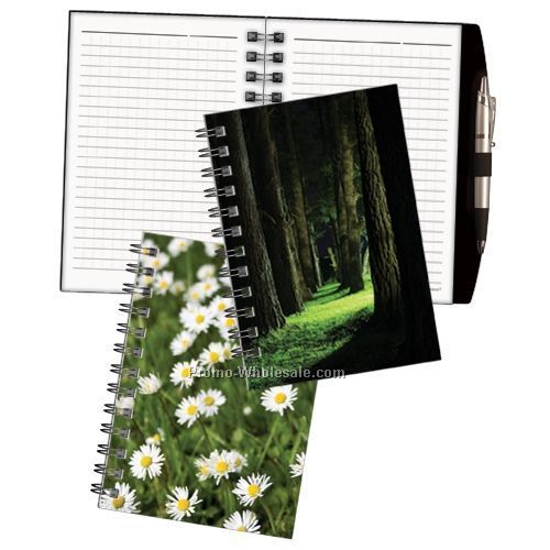7"x4-7/8" Horizon Reflections Wired Ruled Journal 48 Sheet