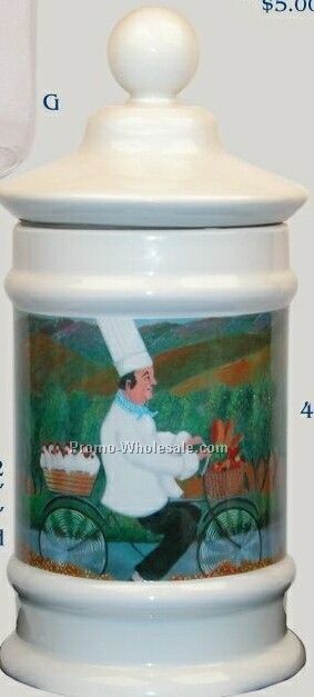 8" Ceramic Apothecary Jar