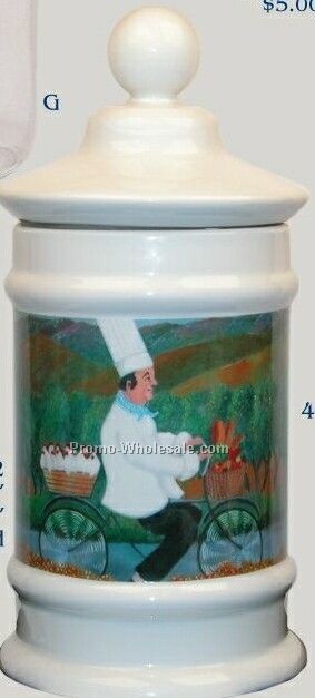 8" Ceramic Apothecary Jar