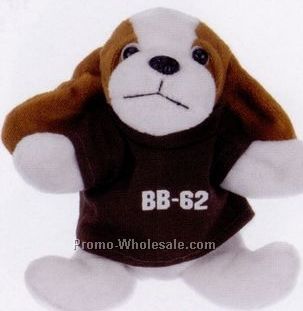 8" Laying Bassett Hound Beanie Animal