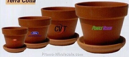 8" Traditional Clay Terra Cotta Pots