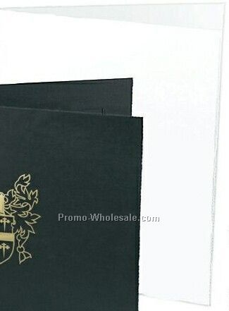 8-1/2"x11" White Vertical Certificate Holder