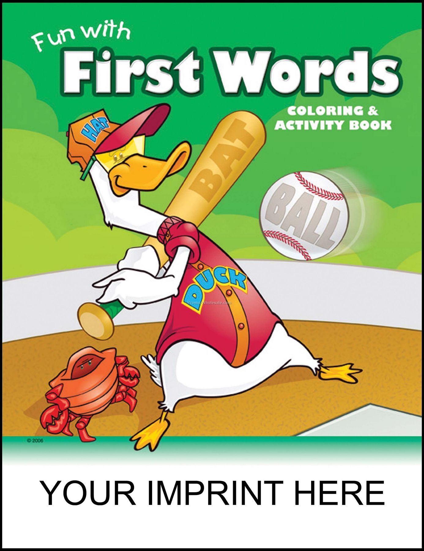 8-3/8"x10-7/8" Fun With First Words Coloring & Activity Book