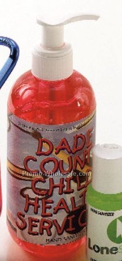 8 Oz. Tinted Gel Hand Sanitizer In Pump Bottle
