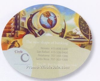 8"x6-1/2"x1/8" Colorsource Soft Surface Oval Mouse Pad