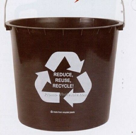 9-1/2 Quart 100% Recycled Plastic Pail