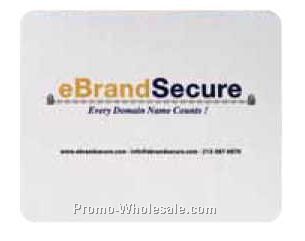 9-1/4"x7-3/4"x1/8" Soft Surface Mouse Pad W/ Rubber Base