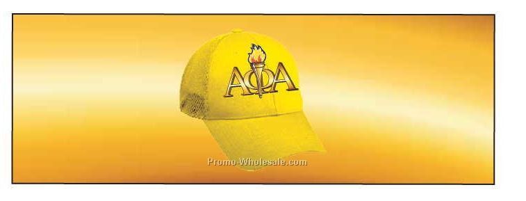 Alpha Phi Alpha Fraternity Hat Panoramic Badge W/ Metal Pin (1-5/8"x4-5/8")