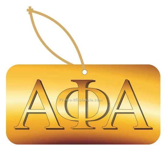 Alpha Phi Alpha Fraternity Letters Ornament W/ Mirrored Back (6 Sq. Inch)
