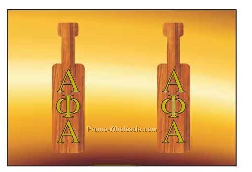 Alpha Phi Alpha Fraternity Paddle Badge W/ Metal Pin (2-1/8"x3-1/8")