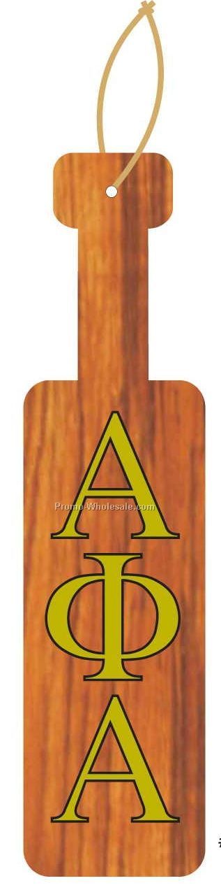 Alpha Phi Alpha Fraternity Paddle Ornament W/ Mirrored Back (12 Sq. Inch)