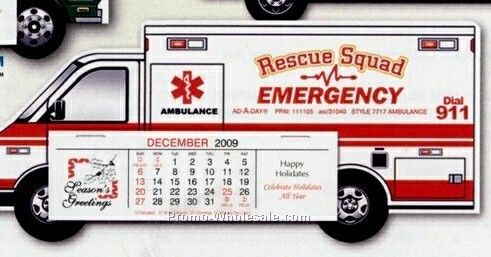 Ambulance - Standard Full Color Die Cut Calendar - Before June 1
