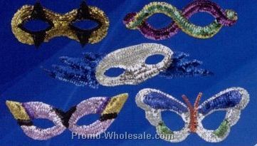 Assorted Sequin Mask (12 Units)