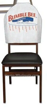 Banquet Style Fitted Chair Back Printed Cover (18"x18" )