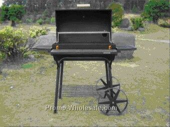 Barbecue Grill - Rack On Front And Both Sides & Star-spoke Wheels