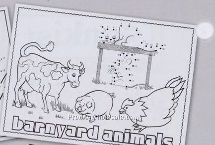 Barnyard Animals Case Of 500 Stock Design Coloring/ Activity Sheets