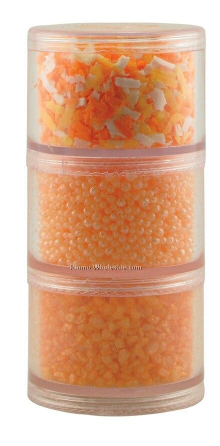 Bath Stacking Jars - Orange/Peach Scent