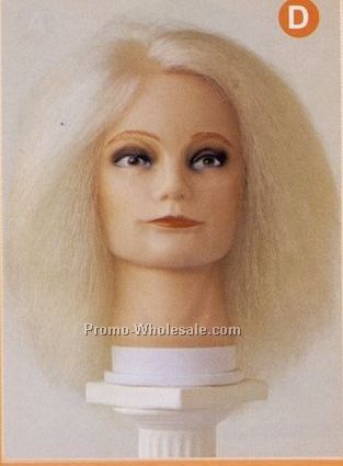 Beatrice Upgraded Lady Mannequin-15" White Yak Hair