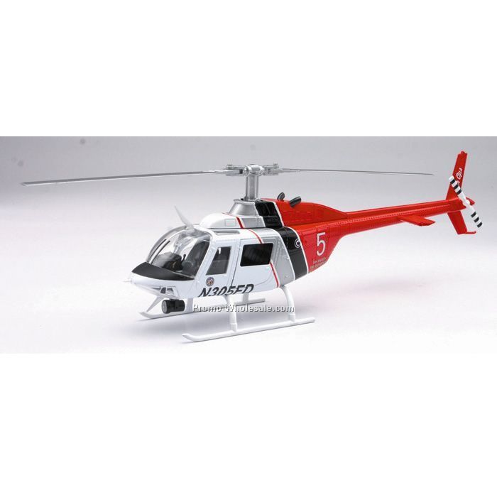 Bell 206 Jet Ranger Lafd Die Cast Helicopter 1:34 Scale