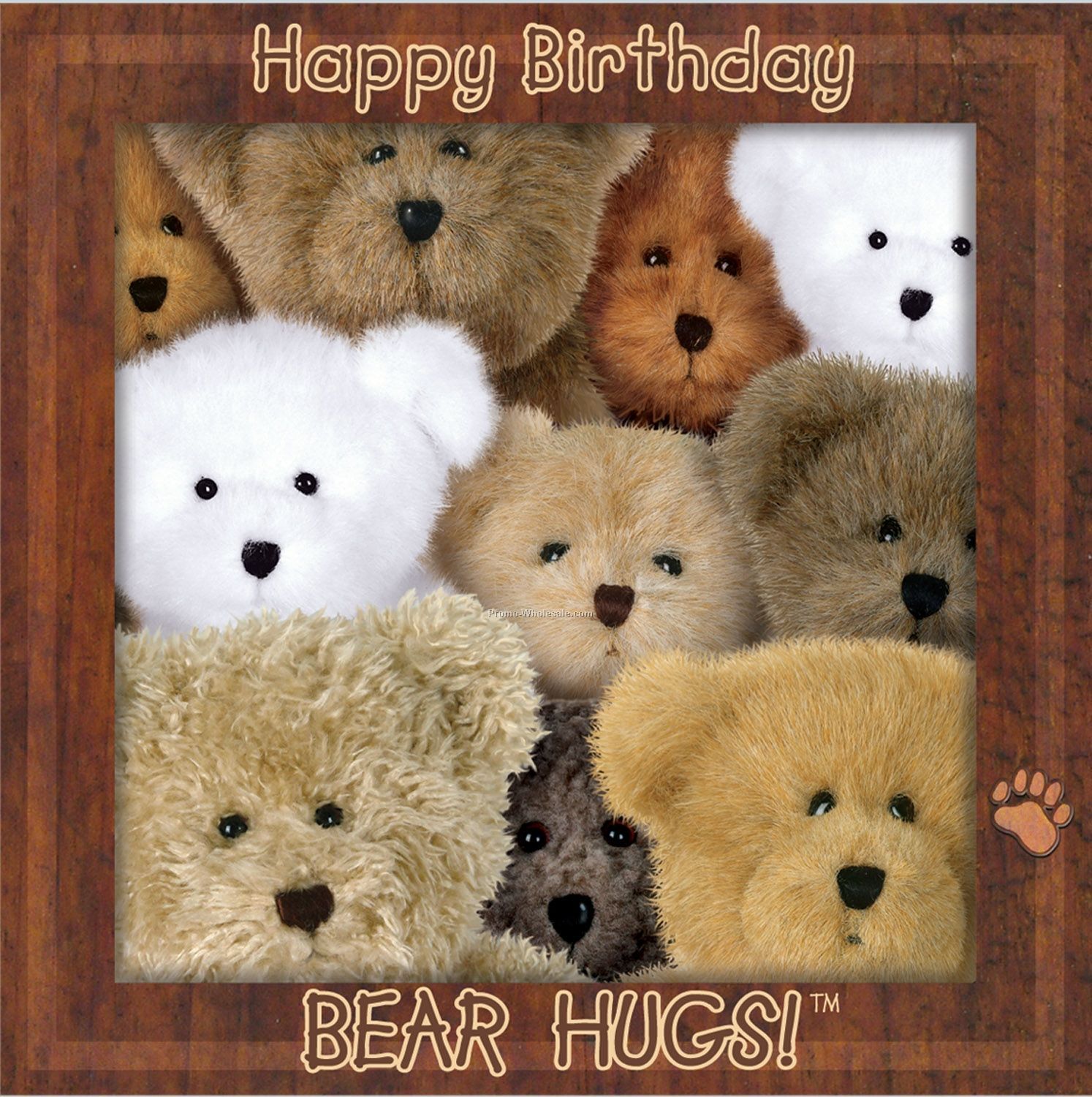 Boyds Bears Birthday Luncheon Napkins - Bear Hugs!