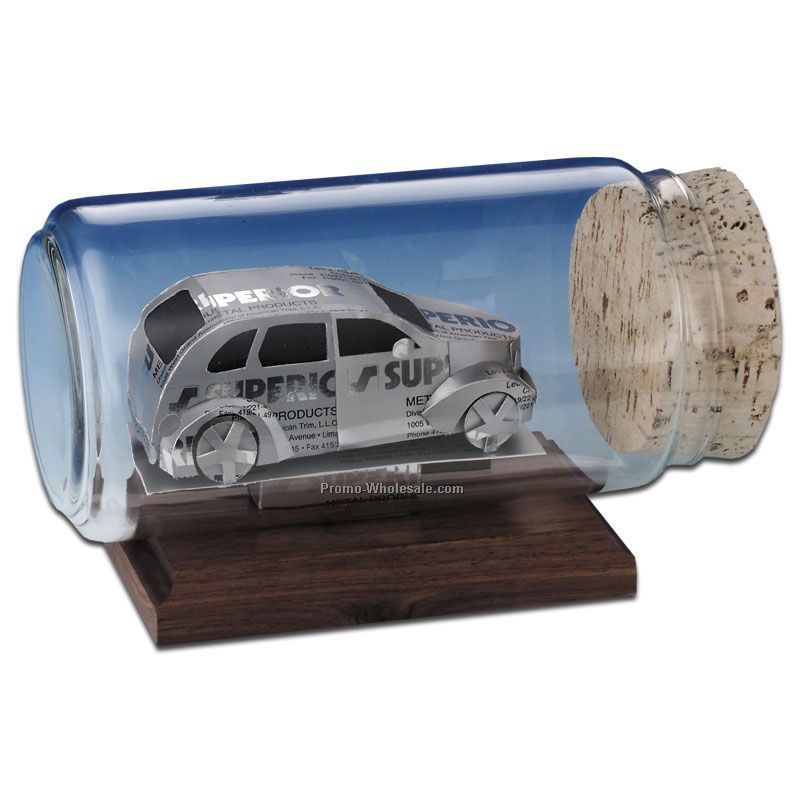 Business Card In A Bottle Sculpture - Pt Cruiser