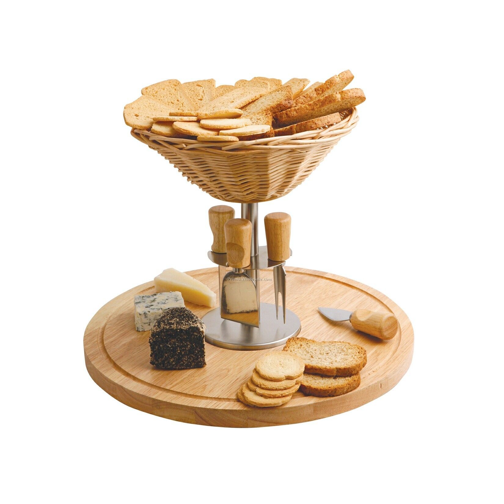 Cheese Board With Basket