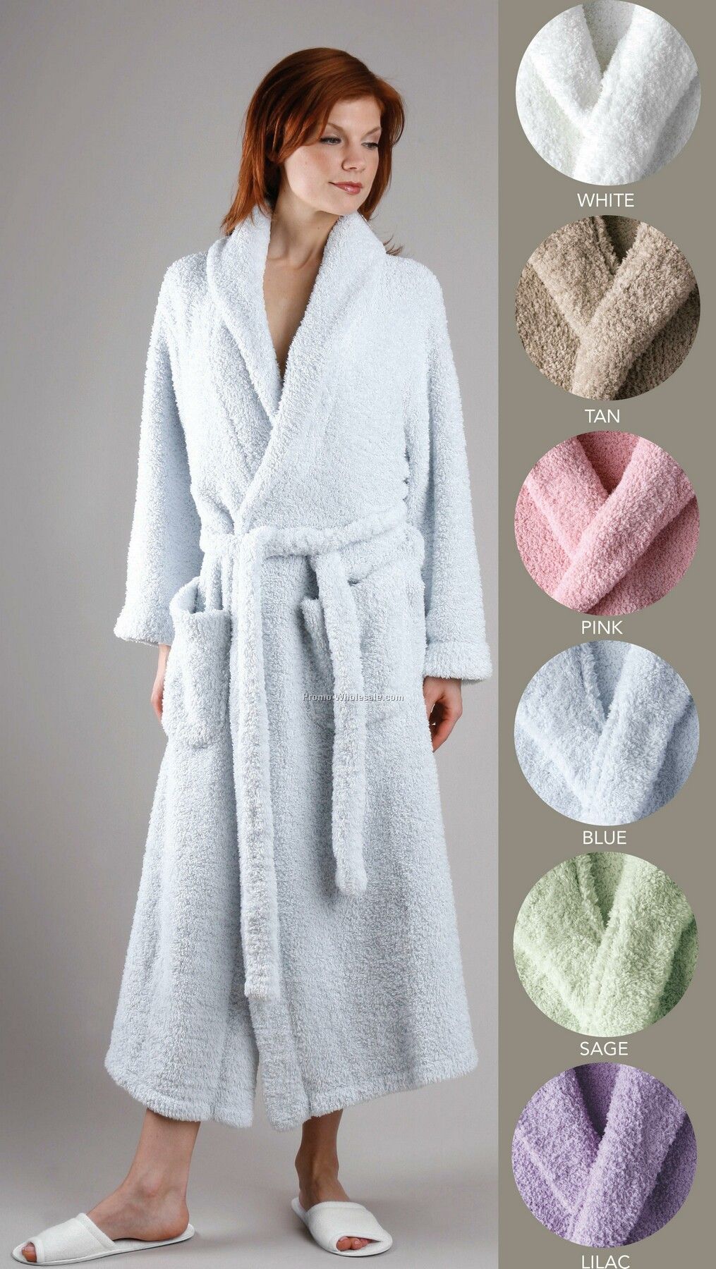 Chenille / Cashmere-like Hand Knit Shawl Robe (S-l)