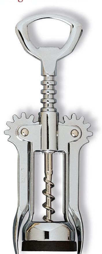 Chrome Plated Boxed Wing Corkscrew With Auger Worm