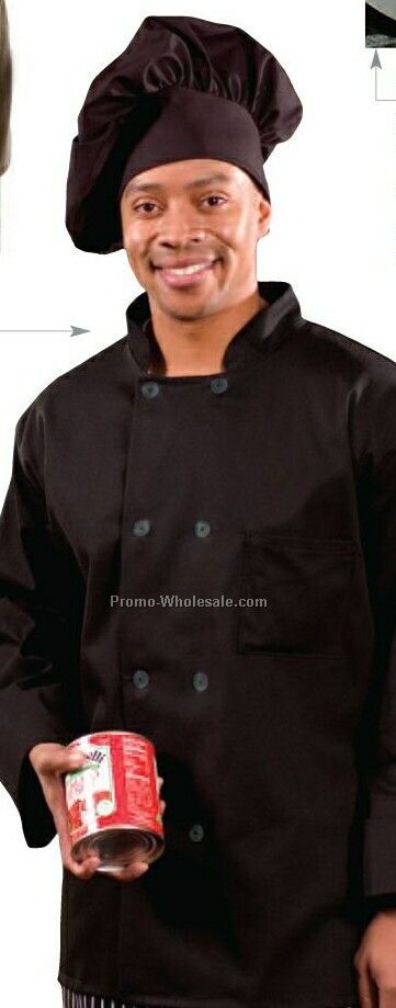 Classic Chef Coat (Small/ White) Fine Line Twill