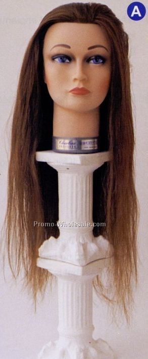 Crystal II Upgraded Lady Mannequin-24" Dark Brown Hair